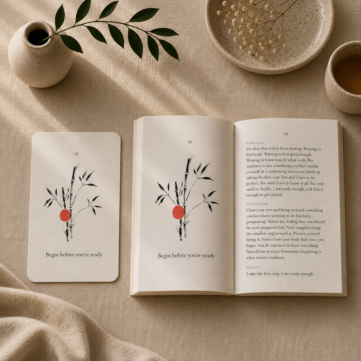 Kokū Meditations Card Deck - 54 Sumi-e Meditation Cards
