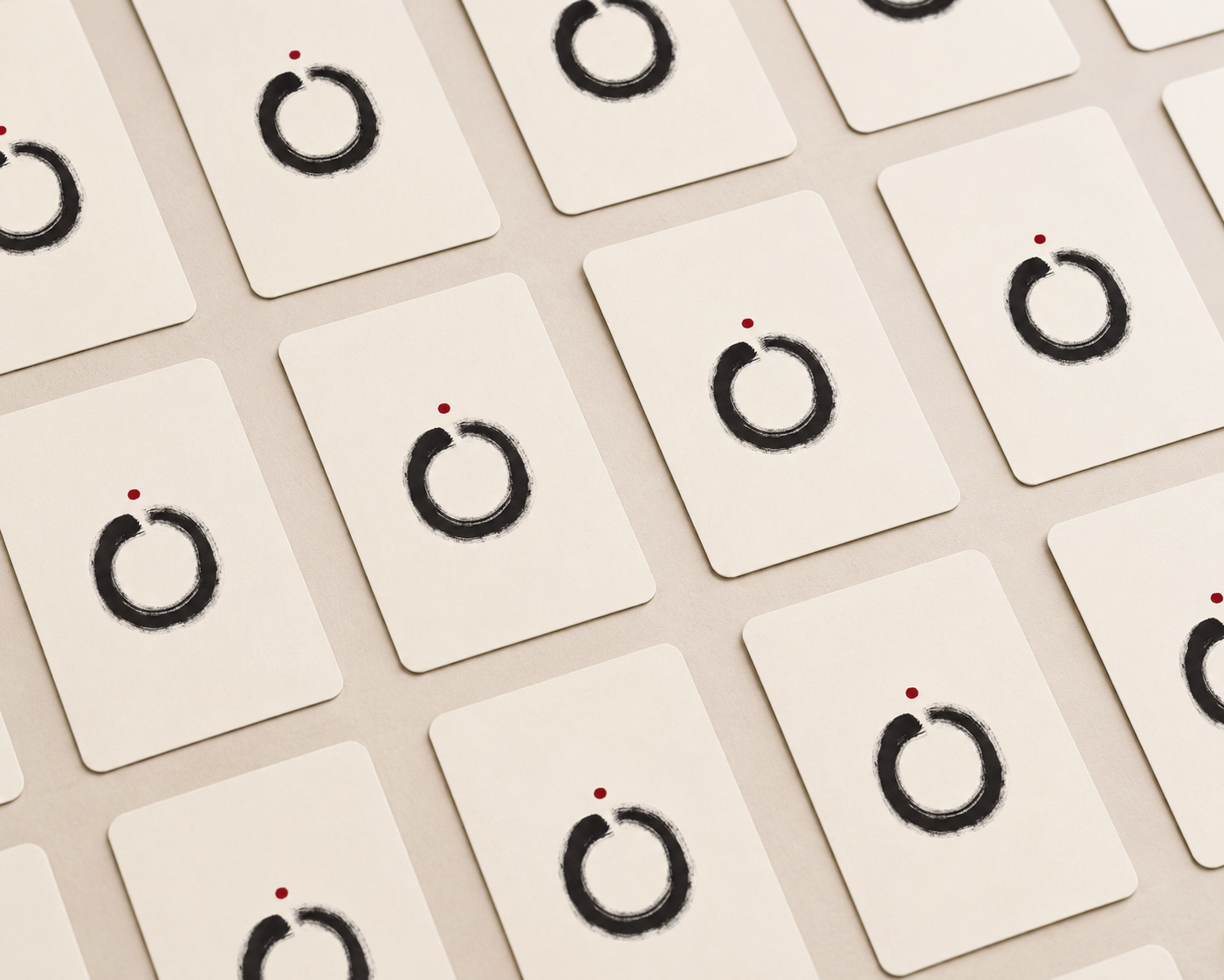 Kokū meditation cards arranged in a grid